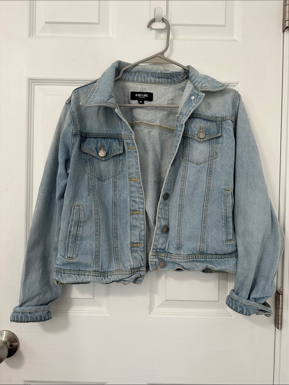Black Label Womens Cropped Denim Jacket